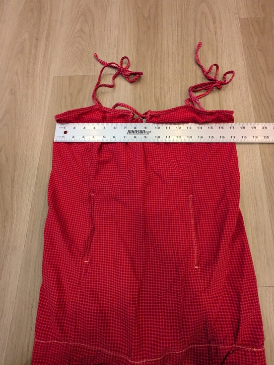 Free People Arlo Red Plaid Set Button Blouse And Mini Dress Size S - Picture 12 of 14